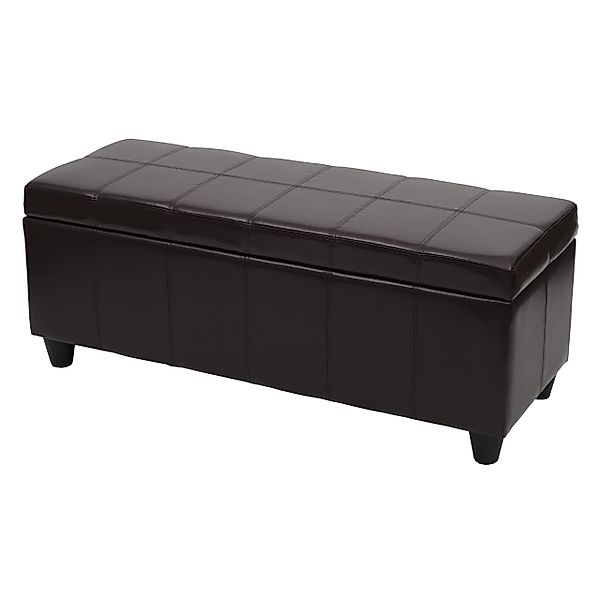 MCW Aufbewahrungs-Truhe Kriens Kunstleder 45x114x45cm Braun günstig online kaufen