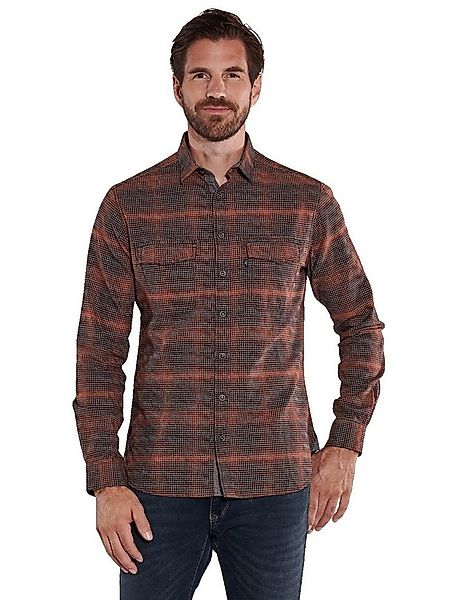 Engbers Langarmhemd engbers Herren Langarm-Hemd kariert, Rot günstig online kaufen