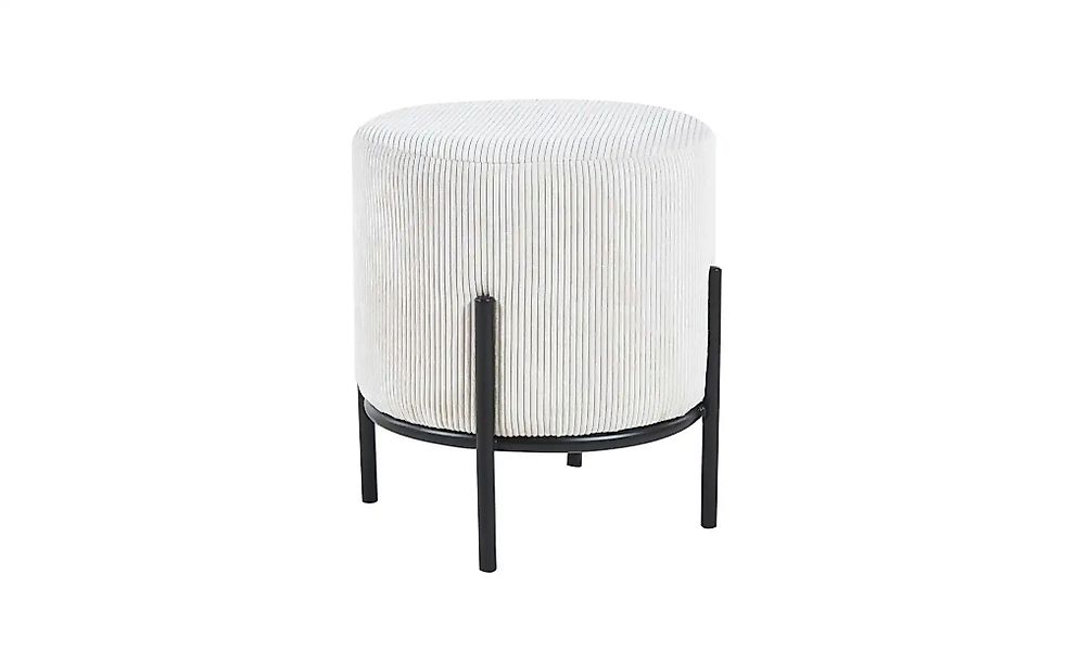 Hocker Cord Dejan ¦ beige Ø: 35 Polstermöbel > Hocker - Höffner günstig online kaufen