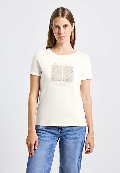 STREET ONE T-Shirt, aus Baumwolle mit Stretchante günstig online kaufen