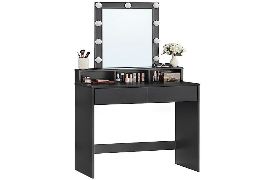 VASAGLE Schminktisch Kosmetiktisch mit LED-Beleuchtung, einstellbare Hellig günstig online kaufen