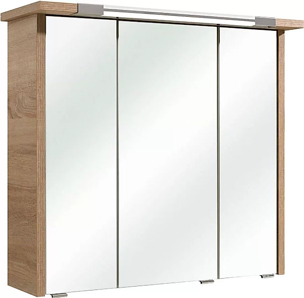 Saphir Spiegelschrank "Quickset 382 Badschrank, 3 Spiegeltüren, 6 Einlegebö günstig online kaufen
