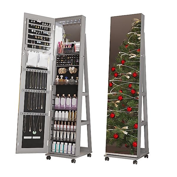 LVifur Schmuckschrank 360° Drehbarer Schmuckschrank mit günstig online kaufen