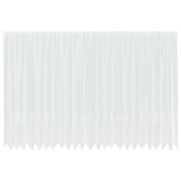 vidaXL Spitzenvorhang mit Vorhängen Weiß 600x240cm Polyester 4107938 günstig online kaufen