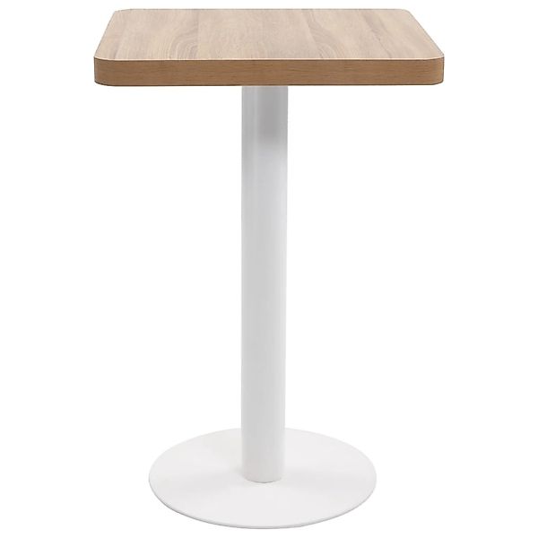 vidaXL Esstisch, Bistrotisch Hellbraun 50x50 cm günstig online kaufen