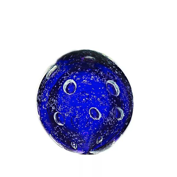 Gartenkugel blau Bubble Mini Murmel Blumenbeet Dekoration Handmade 9cm mit günstig online kaufen