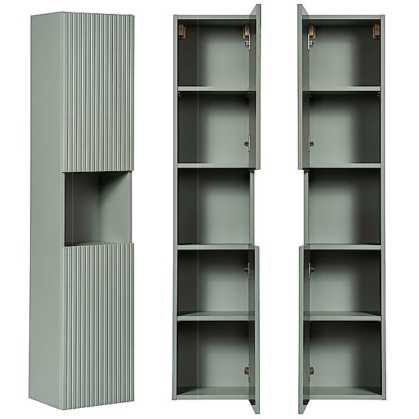 Lomadox Hochschrank NEWPORT-56-GREEN Badschrank, Schilfgrün mit günstig online kaufen
