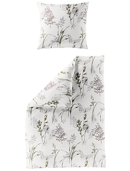 BIERBAUM Bettwäsche "4130" 2 Stk. tlg. Mako-Satin, 100 % Baumwolle, pflegel günstig online kaufen