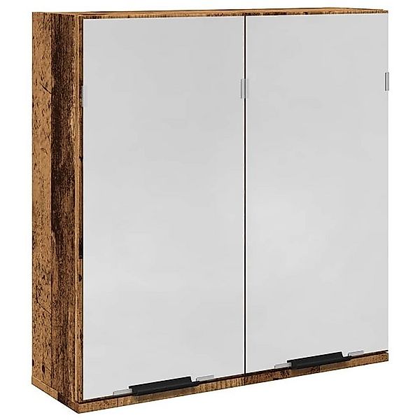 vidaXL Badezimmerspiegelschrank Bad-Spiegelschrank Altholz-Optik 64x20x66,5 günstig online kaufen