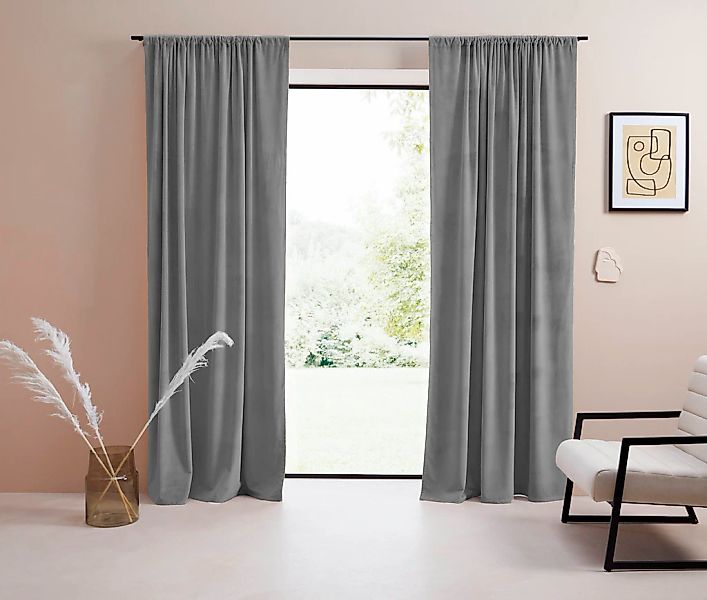 LeGer Home by Lena Gercke Vorhang "Samt Ladina" Stangendurchzug 1 Stk. tlg. günstig online kaufen