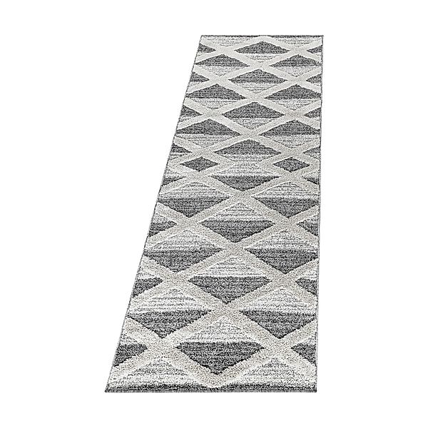 Ayyildiz Hochflorteppich Pisa 4709 Grau 80 cm x 150 cm günstig online kaufen