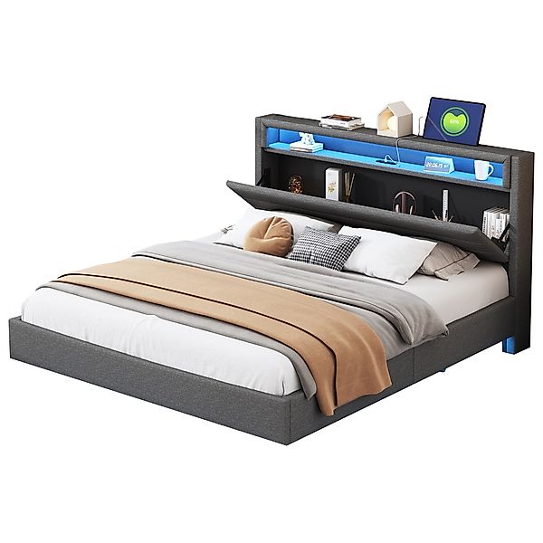 REDOM Polsterbett Doppelbett Kinderbett Stauraumbett Jugendbett günstig online kaufen