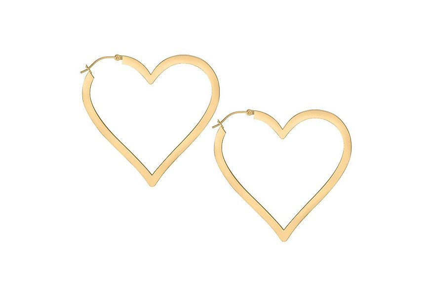 Wildcat Paar Ohrhänger Heart Hoops, wasserfest, langlebig, hautverträglich günstig online kaufen