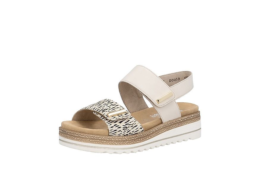 Remonte Keilsandalette Schlupfschuh, Sommerschuh, Klett-Sandale mit weichem günstig online kaufen