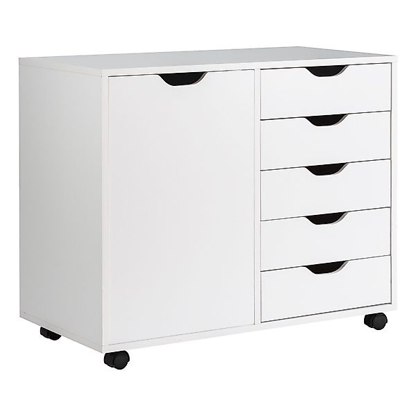 COSTWAY Rollcontainer, Aktenschrank mit 5 Schubladen, günstig online kaufen