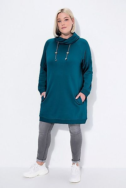 Ulla Popken Jerseykleid Sweatkleid Stehkragen Langarm Taschen günstig online kaufen