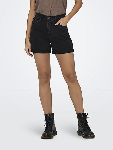 ONLY Jeansshorts ONLVEGA – Jeansshorts mit hohem Bund und Aufschlag Baumwol günstig online kaufen