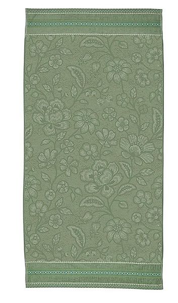 PiP Studio Handtuch Jasmin Jaquard Duschtuch green 70x140cm (1 Stück) bh, 1 günstig online kaufen