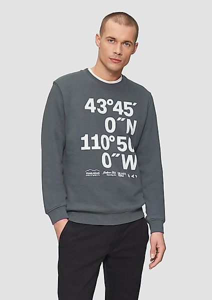 s.Oliver Sweatshirt Sweatshirt Sweatshirt mit Flock-Print günstig online kaufen