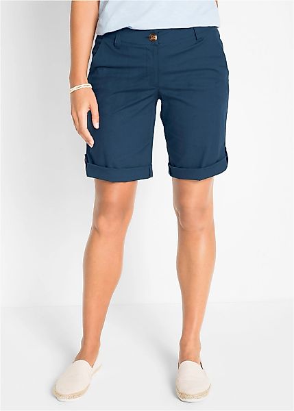 bonprix Bermudas "Stretch Bermuda" mit krempelbaren Beinen, Regular Fit günstig online kaufen