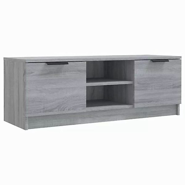 furnicato TV-Schrank Grau Sonoma 102x35x36,5 cm Holzwerkstoff (1-St) günstig online kaufen