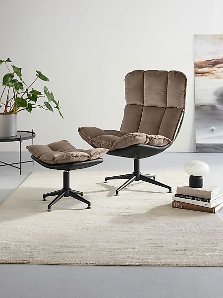 Guido Maria Kretschmer Home&Living Drehsessel "Seet, Polstersessel mit Hock günstig online kaufen