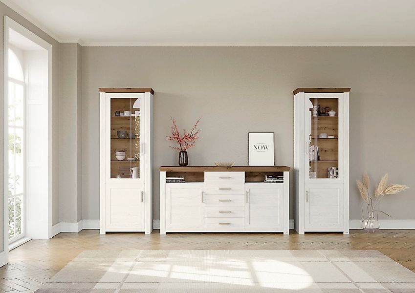 set one by Musterring Wohnwand "York" Set, 3 Stk. tlg. Kombination 05, in 3 günstig online kaufen