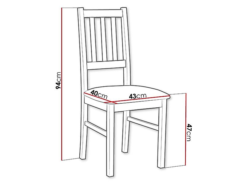 MIRJAN24 Stuhl Bos IV (1 Stück), aus Buchenholz, 43x40x94 cm günstig online kaufen