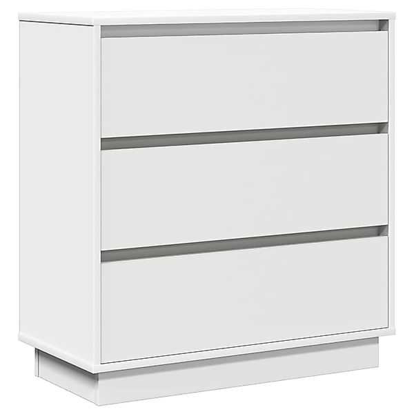 vidaXL Nachttisch mit Schubladen Weiß 71 x 34,5 x 75 cm Holzwerkstoff 86963 günstig online kaufen