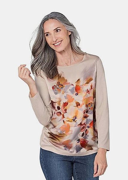 GOLDNER Print-Shirt Kurzgröße: Blusenshirt mit floralem Druck günstig online kaufen