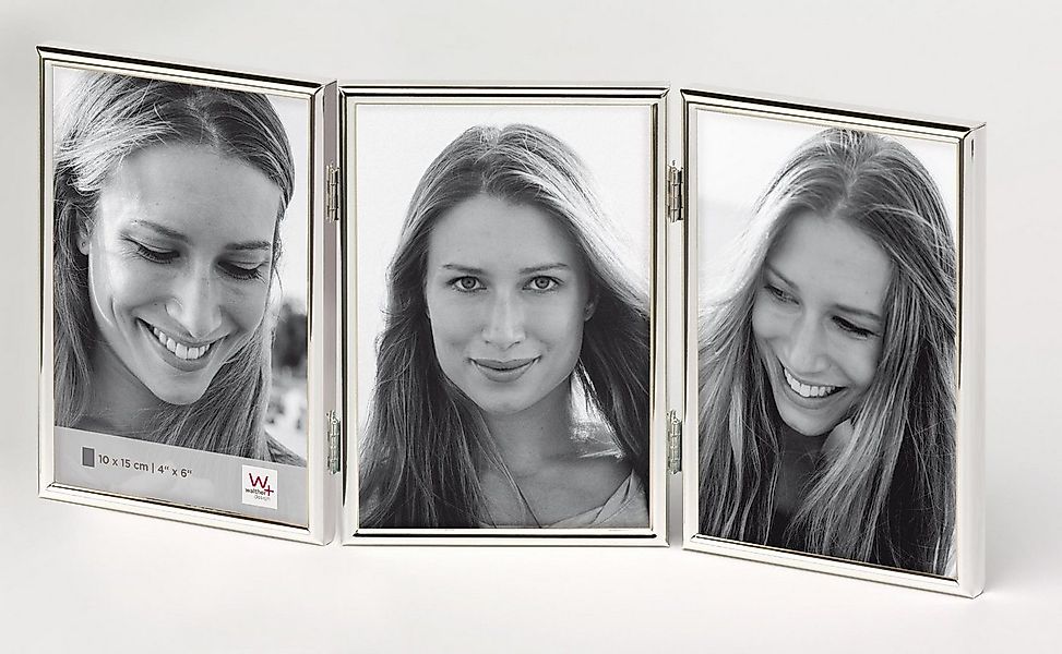 Walther Bilderrahmen WD338S Chloe Portraitrahmen 3 x 13x18 cm silber günstig online kaufen