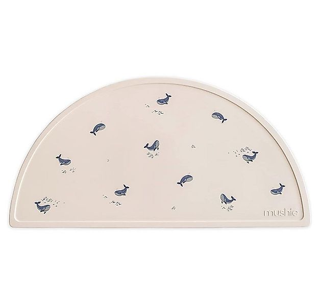 Mushie Platzset Whales, aus Silikon, abwaschbar, für Kinder, Walmotiv günstig online kaufen