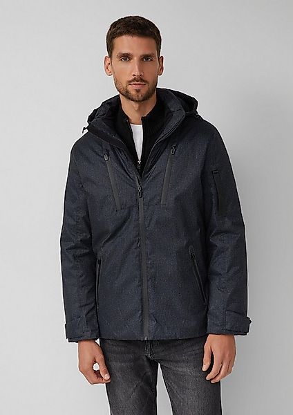 s.Oliver Winterjacke Outdoor-Jacke Wattierte Jacke mit Kapuze und Zip-Detai günstig online kaufen