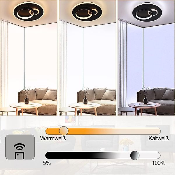Nettlife LED Deckenleuchte Deckenlampe Dimmbar Wohnzimmer günstig online kaufen
