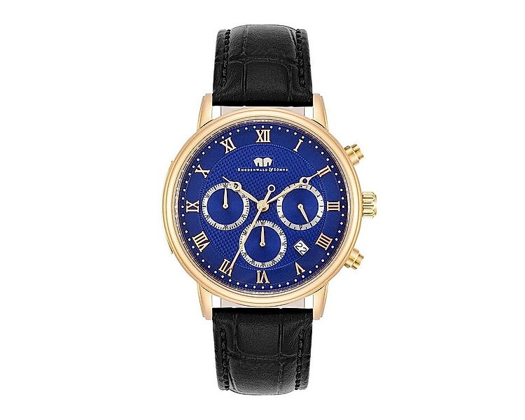 Rhodenwald & Söhne Chronograph Moonlight schwarz Moonlight, mit Echtleder-A günstig online kaufen