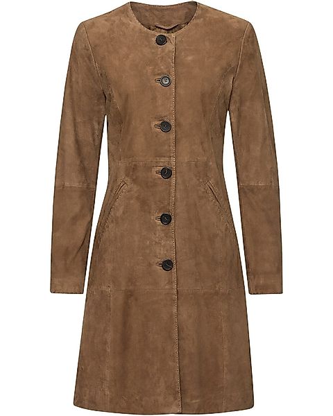 Brigitte von Schönfels Longblazer Ledermantel aus günstig online kaufen