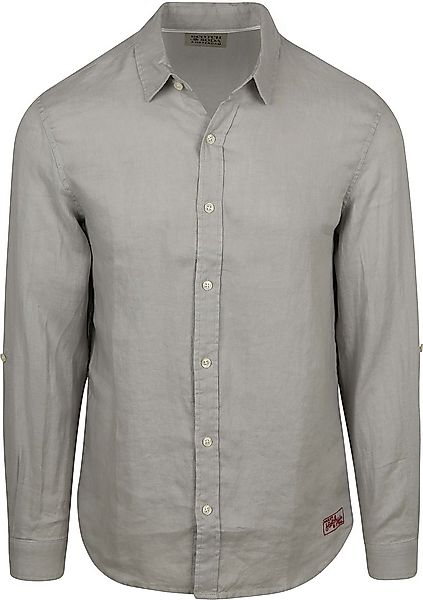 Scotch and Soda Leinenhemd Core Grau - Größe L günstig online kaufen