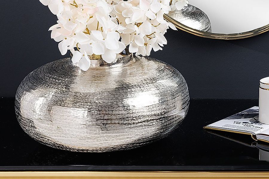 riess-ambiente Tischvase ABSTRACT ORIENT Ø35cm silber (Einzelartikel, 1 St) günstig online kaufen