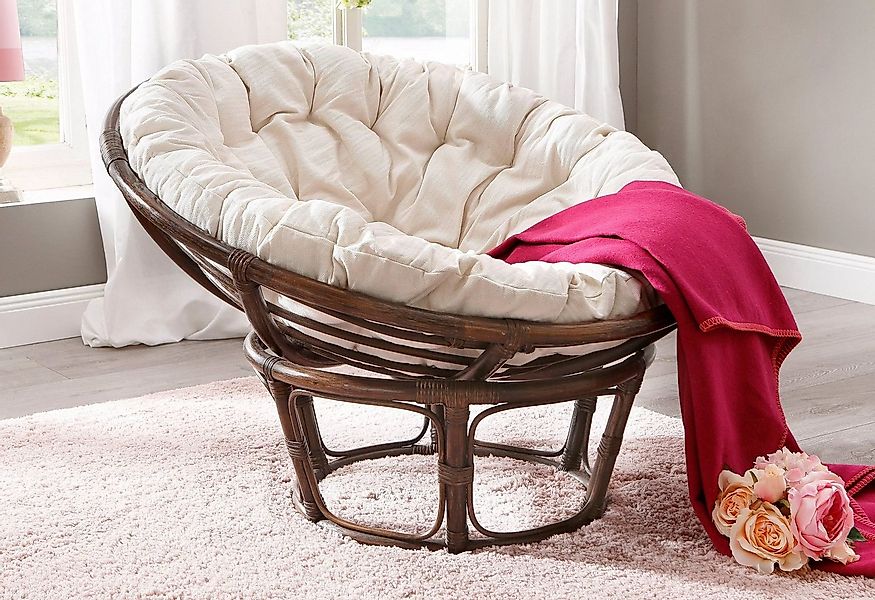 Home affaire Rattanstuhl Papasansessel, TOPSELLER!, aus geflochtenem Rattan günstig online kaufen