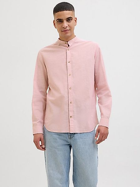 Jack & Jones Langarmhemd JJESUMMER BAND SHIRT LS SN mit Bandkragen günstig online kaufen