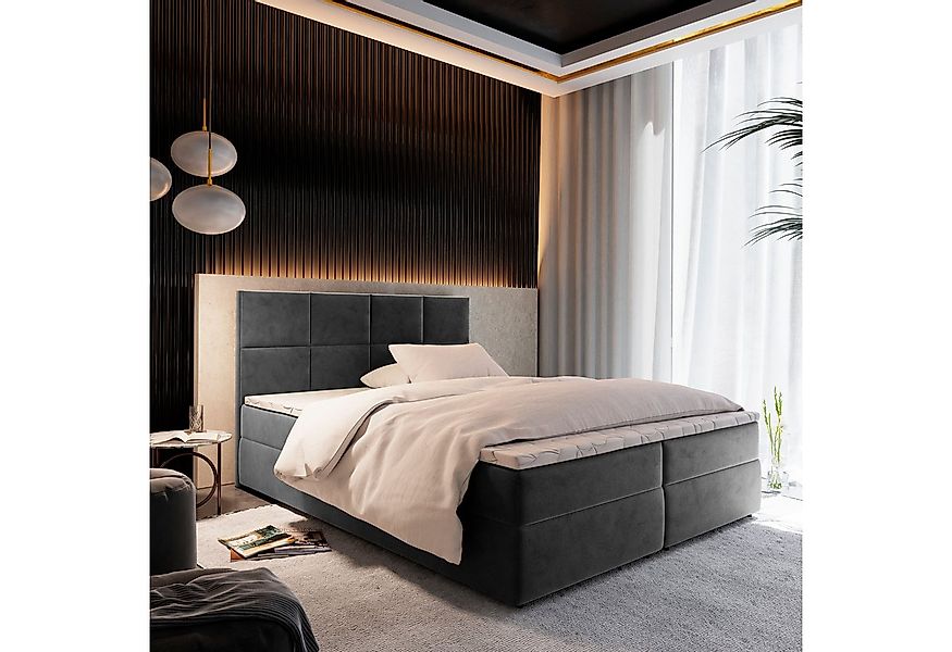 Masseno Boxbett LENA 140x200 cm mit Bonell Matratze und Topper günstig online kaufen