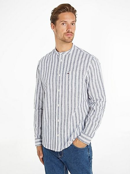 Tommy Jeans Langarmhemd TJM MAO STRIPE LINEN BLEND SHIRT günstig online kaufen