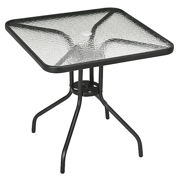 Outsunny Gartentisch aus Metall, 76x76 cm, günstig online kaufen