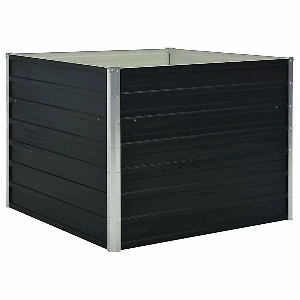 vidaXL Hochbeet Anthrazit 100 x 100 x 77 cm Stahl 660632 günstig online kaufen