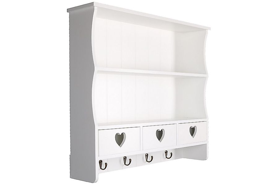 Home4Living Wandregal Wandregal Küchenregal Holzregal Weiß Landhausstil Reg günstig online kaufen