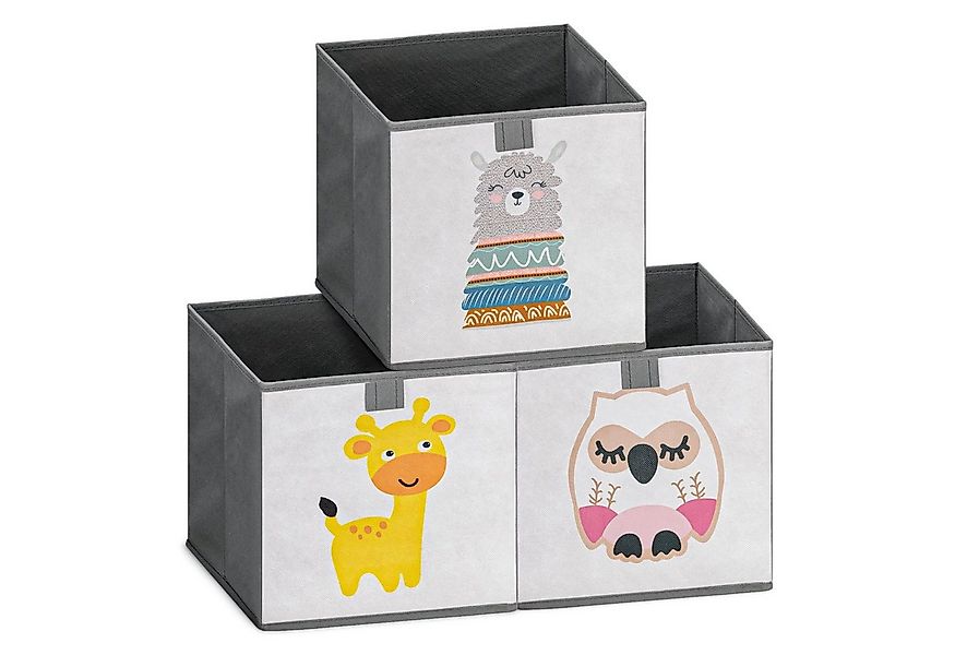 Navaris Auflagenbox Kinder Aufbewahrungsbox 3er Set Aufbewahrung 28x28x28cm günstig online kaufen