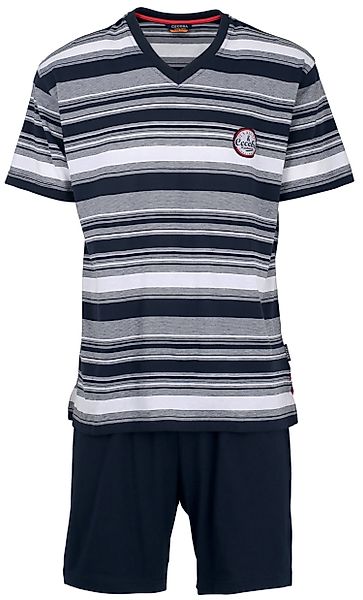 CECEBA Pyjama Herren Schlafanzug Shorty Bügelfrei günstig online kaufen