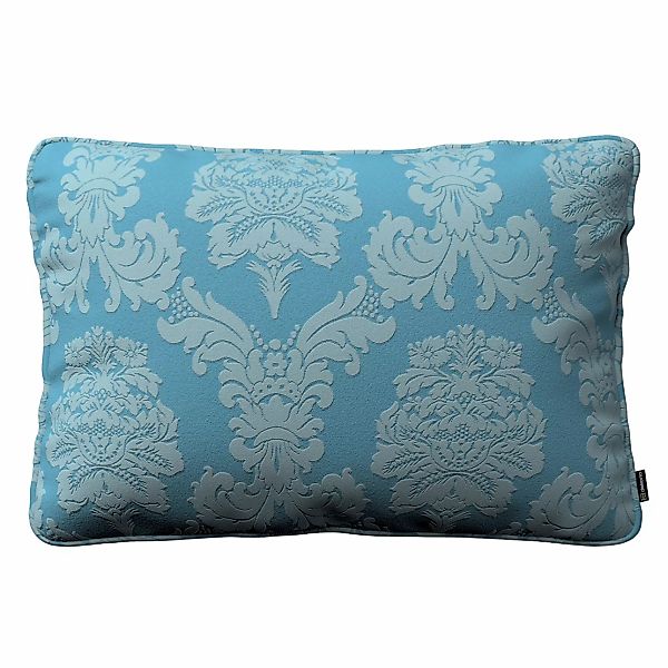 Kissenhülle Gabi mit Paspel 60x40cm, blau, 60 x 40 cm, Damasco (613-67) günstig online kaufen