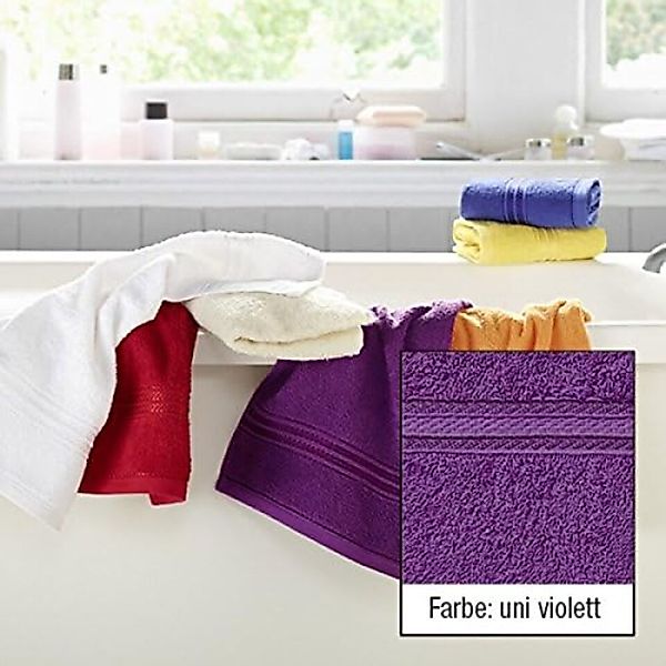 Testrut Gästehandtuch Gästehandtuch Baumwolle lila 30 günstig online kaufen