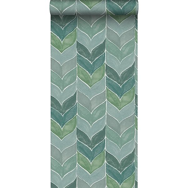 Sanders & Sanders Tapete Grafisches Motiv Grün 53 Cm X 1005 M - 640740 günstig online kaufen